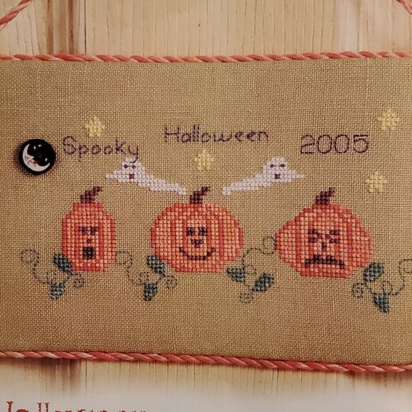 Witch's Shoe Cross Stitch pattern Halloween Scarecrow Nutcracker - Picture 7 of 7